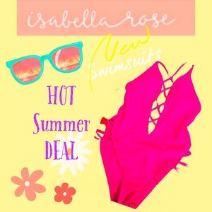 Isabella Rose Fizz High Leg One Piece Womens Swimsuit